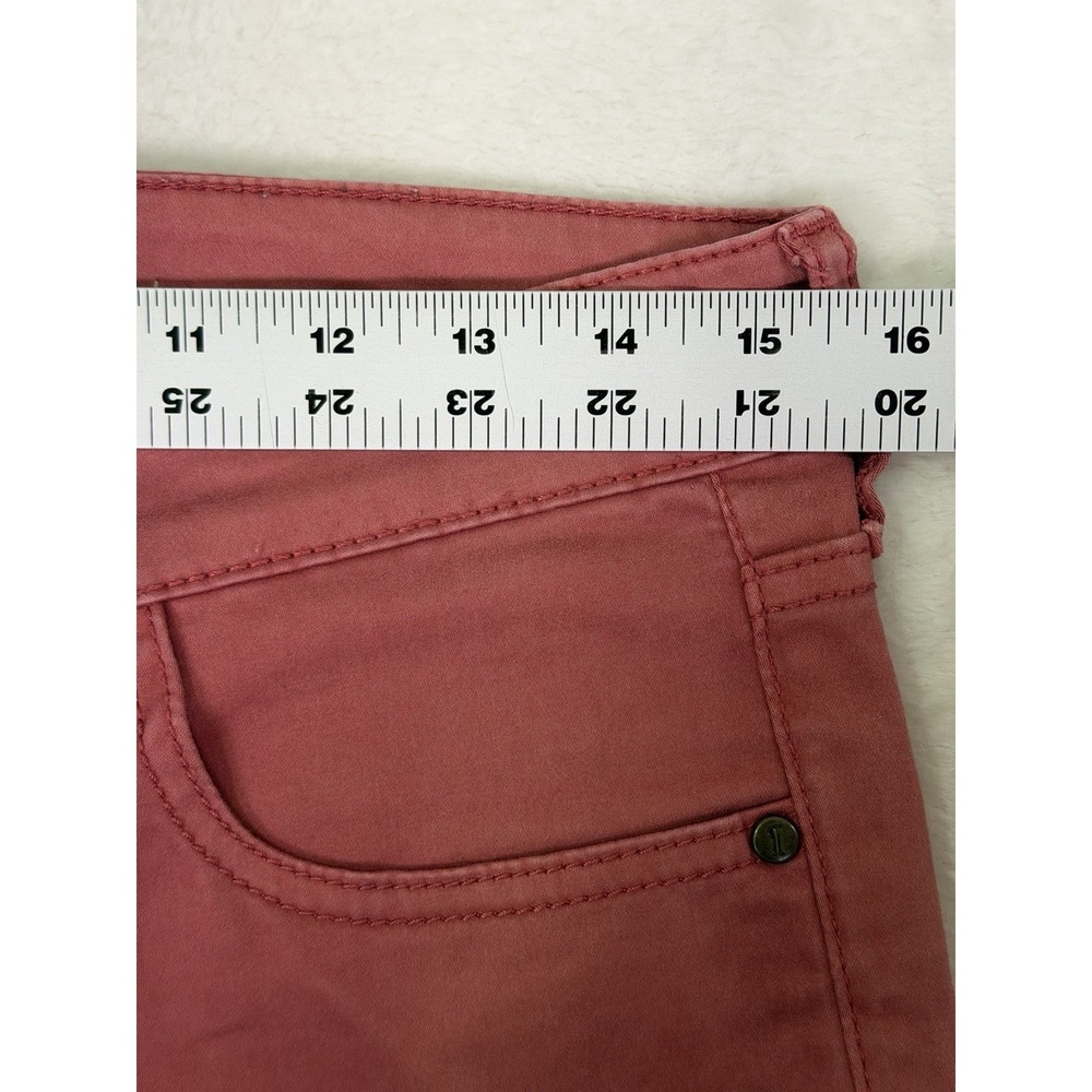 Pilcro Anthropologie Chino Pants Womens 28 Pink Stet Suede Skinny Ankle Mid Rise - Picture 3 of 9